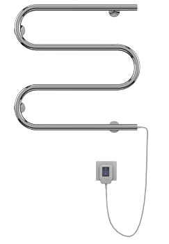 Полотенцесушитель электрический М-образный 25*400*500 нерж. TERMINUS